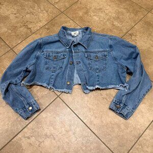bp cropped denim jacket